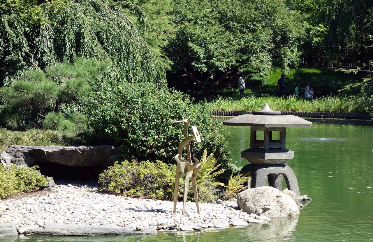 Isamu Noguchi at the Brooklyn Botanic Garden