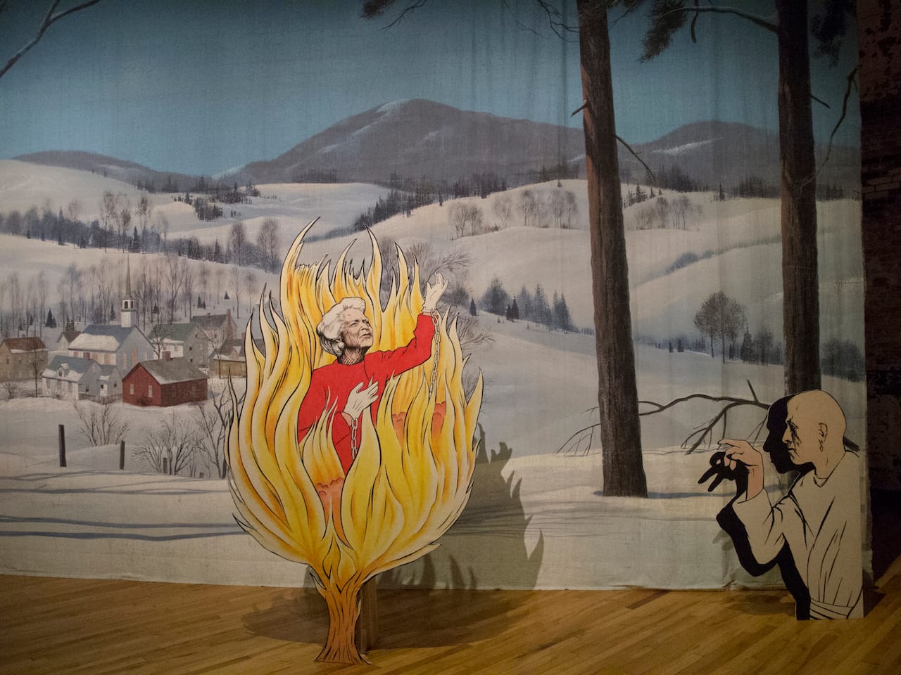 Jim Shaw burning bush