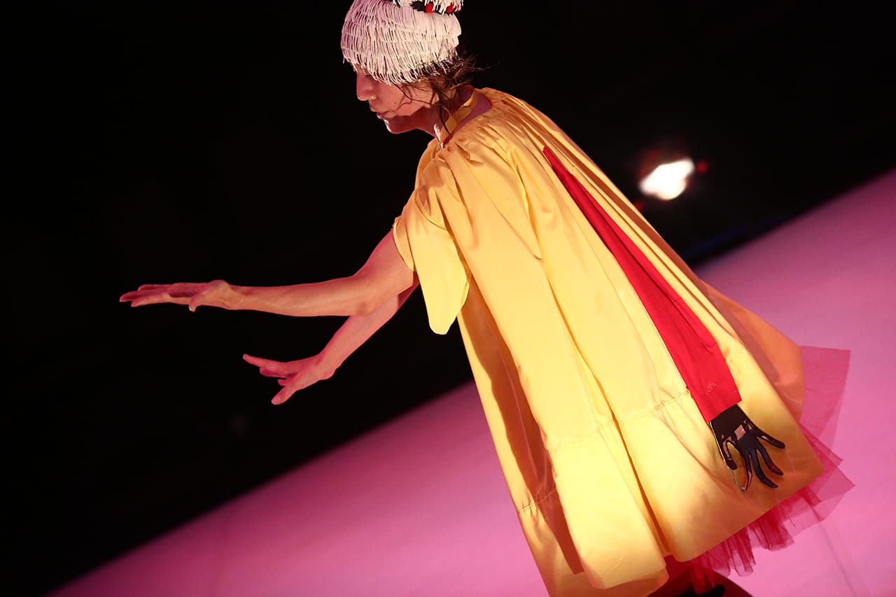 koosil-ja performing in “I Am Capitalism,” September 2015. (photo by Paula Court, courtesy The Kitchen)