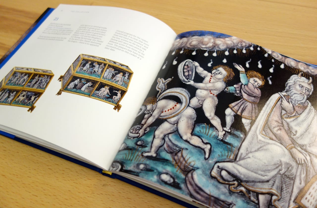 Pages from 'Limoges Enamels at the Frick Collection' (photo of the book for Hyperallergic)
