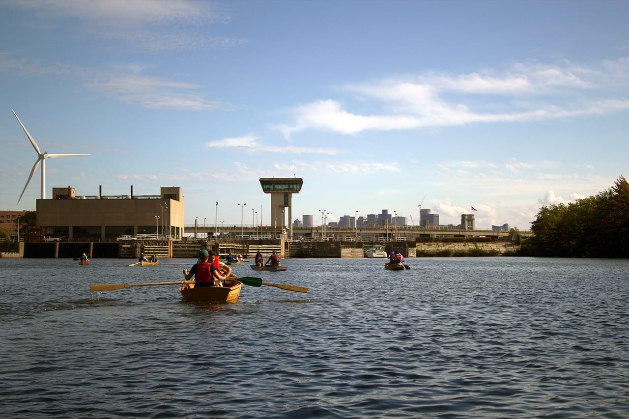 Mare Liberum and other Bostonians out on the Mystic River (photo courtesy Mare Liberum)