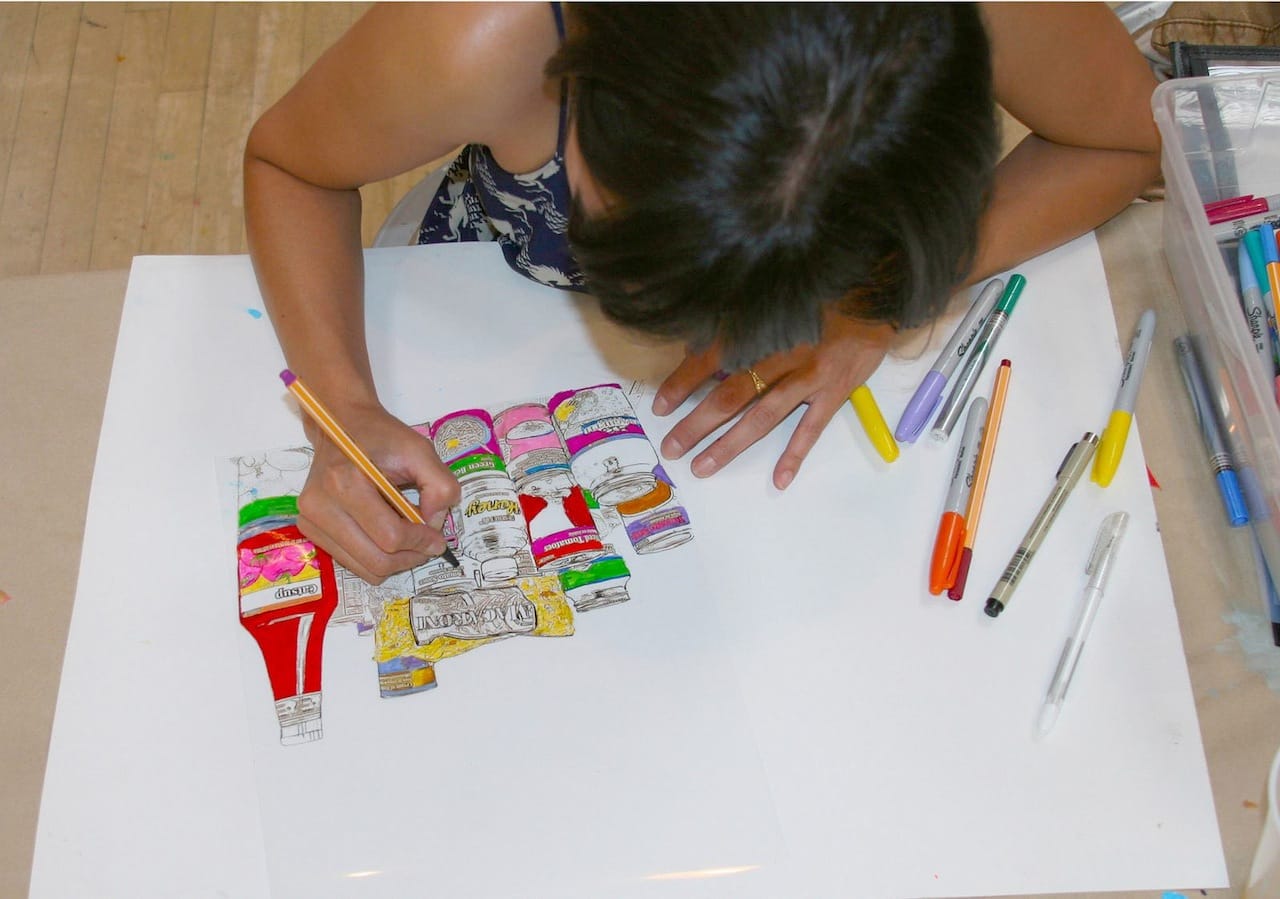 Christina Pierson at the 2013 Monster Drawing Rally (via facebook)