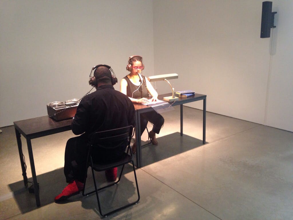 Mendi and Keith Obadike performing "Numbers Station [Furtive Movements]" (2015)