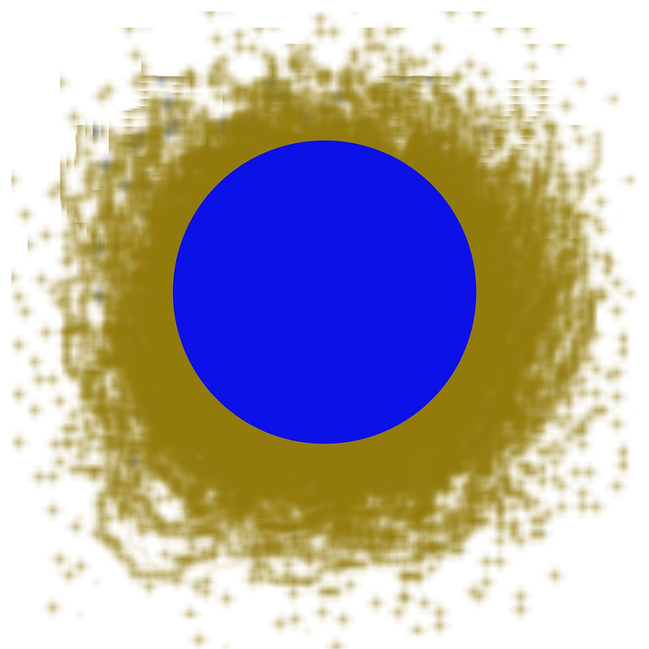 Aviva Rahmani, “One Note, One Tree, #1” (2015), logo designed for "Blued Trees" (click to enlarge)