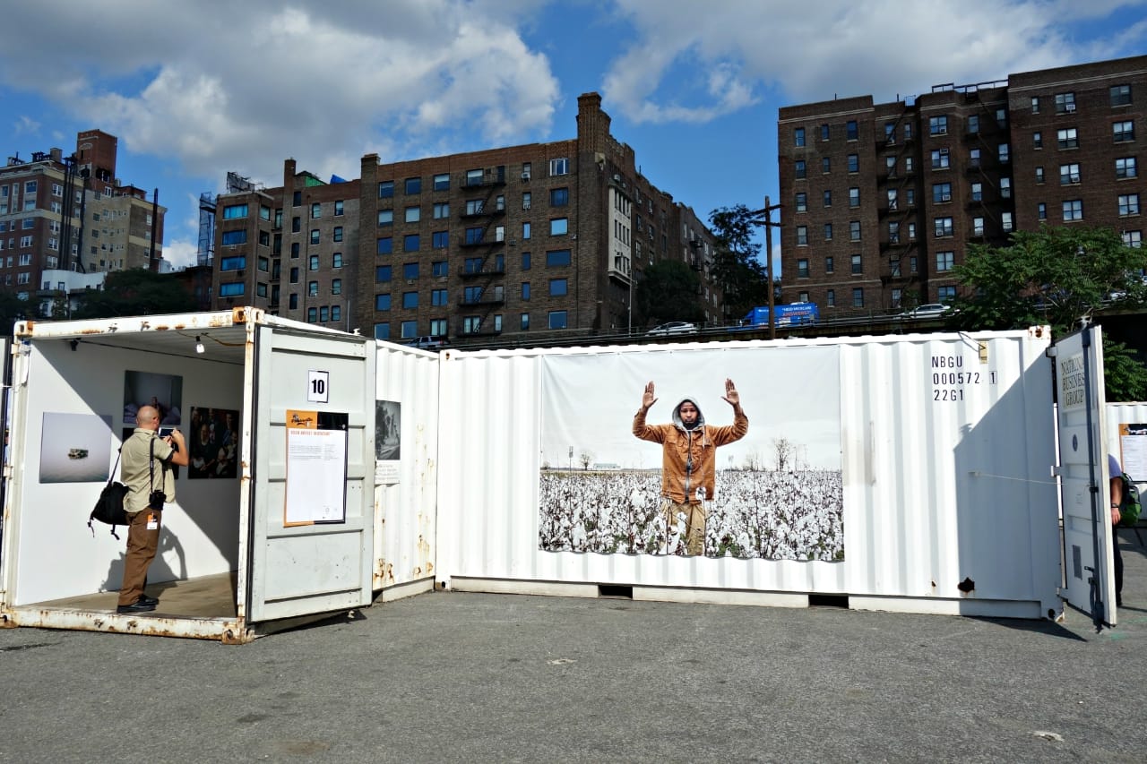 Photoville in Brooklyn Bridge Park