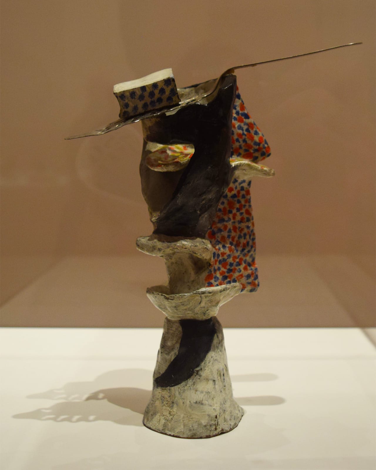 One of Pablo Picasso's "Glass of Absinthe" painted bronze sculptures from 1914, all six of which are included in 'Picasso Sculpture'