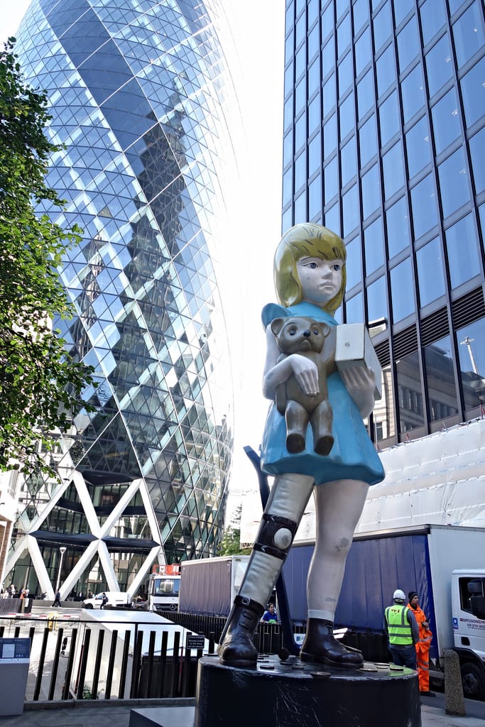 Damien Hirst, "Charity (2002-03)," installed at Undershaft