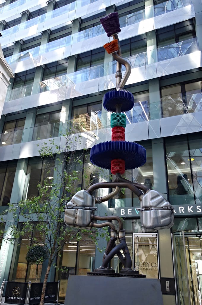 Keita Miyazaki, "Organisms of Control #8," installed in Bury Court