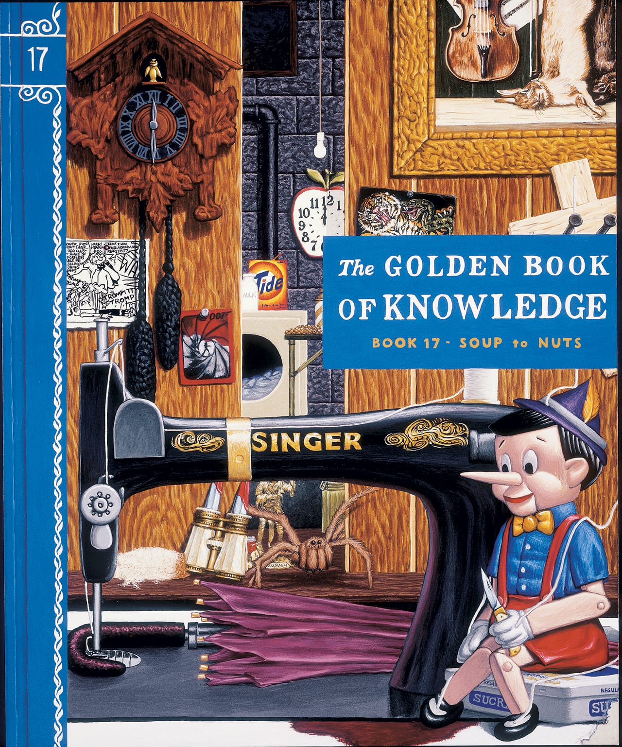 Jim Shaw, "The Golden Book of Knowledge" (1989), gouache on board, 17 x 14 in (The Eileen Harris Norton Collection, image courtesy the New Museum)