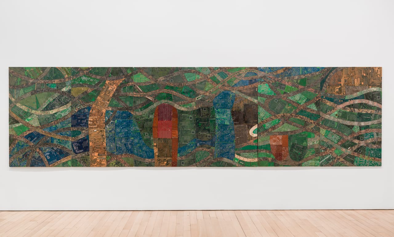 Elias Sime "Tightrope 9" (2009-2014). Photo by Adam Reich.