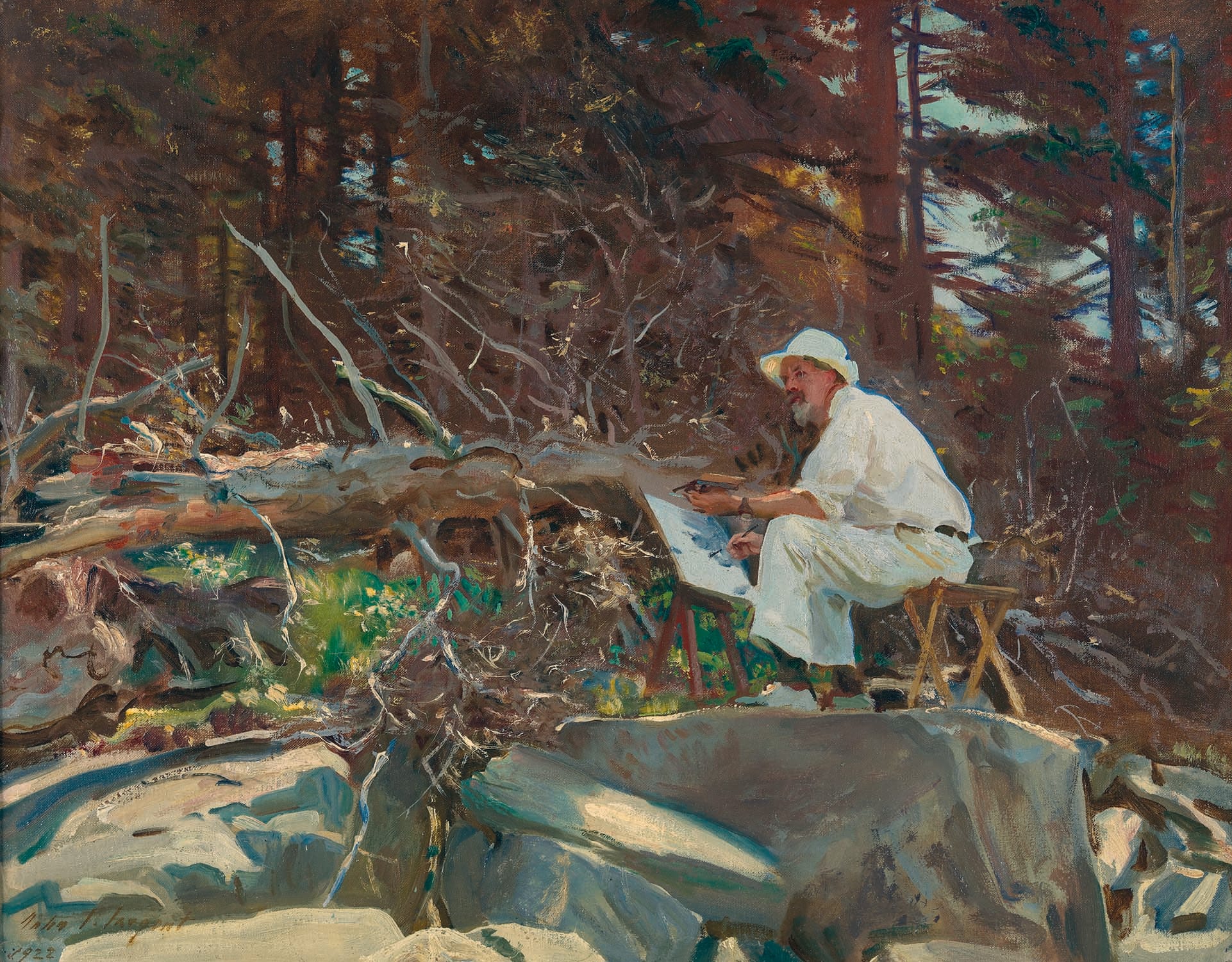 The Artist Sketching, 1922 Oil on canvas Museum of Art, Rhode Island School of Design, Providence, Gift of Mrs. Houghton P. Metcalf, Sr.