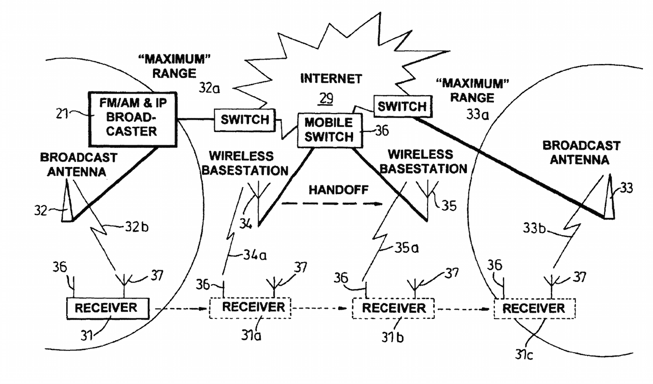 From a patent for an "Internet-enable broadcast receiving apparatus," invented by Stuart J Robinson (image via Google Patents)