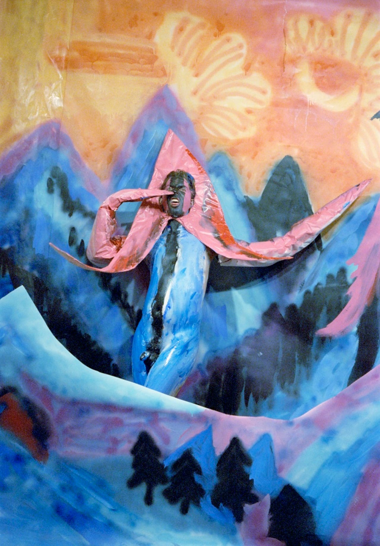 Boadwee, "After Kirchner (Thumbing Nose)" (1991), 25.25 x 21.75