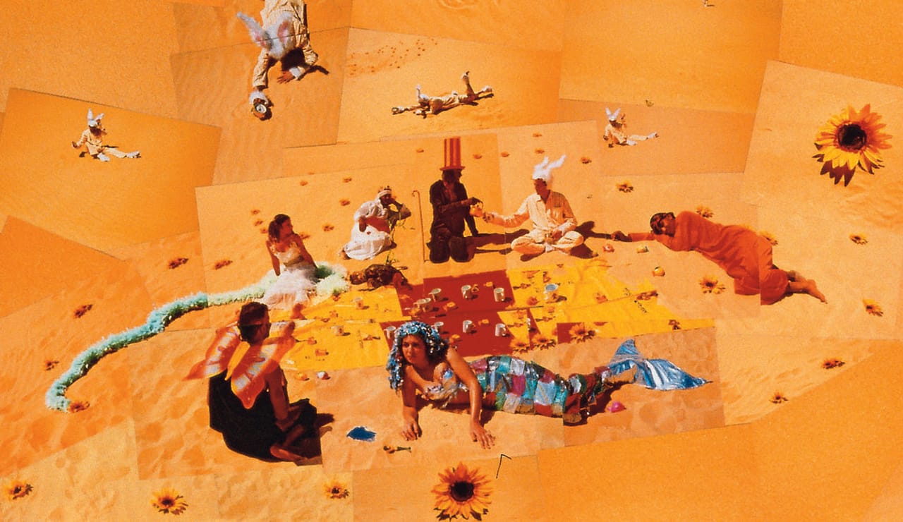 Lara Baladi, detail from "Oum el Dounia" (2000-2007), wool and cotton 