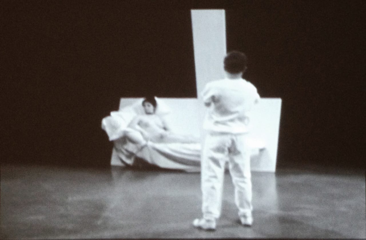 Still from 'Site' (1964), by Robert Morris with Carolee Schneemann (photo by Jason Andrew)