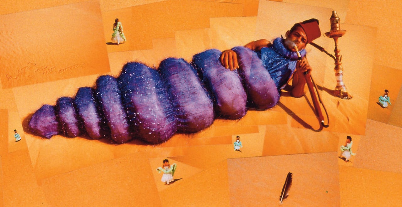 Lara Baladi, detail from "Oum el Dounia" (2000-2007), wool and cotton 