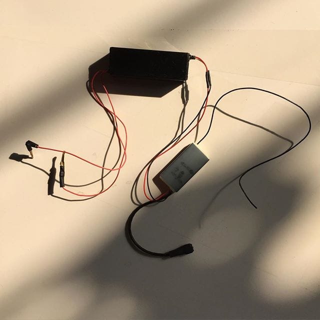 A photo of a surveillance device reportedly found in Ai Weiwei's studio (photo by @aiww/Instagram)