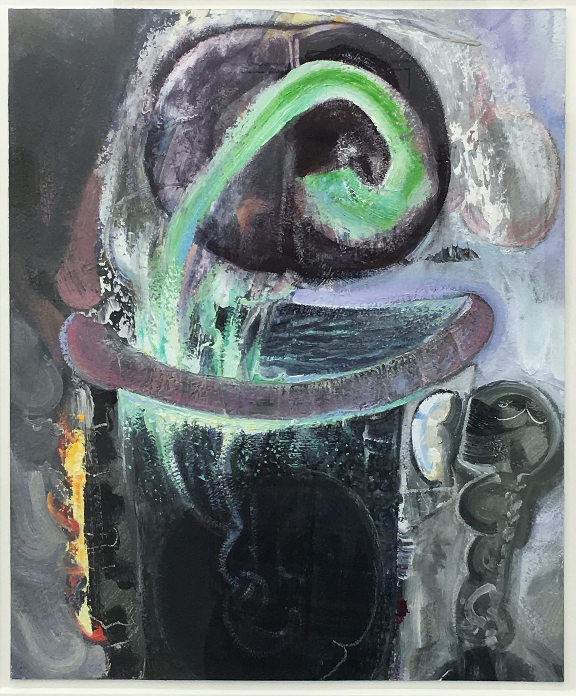 Brian Wood, "Phos," 2015, acrylic and oil on paper, 17 x 14 in.