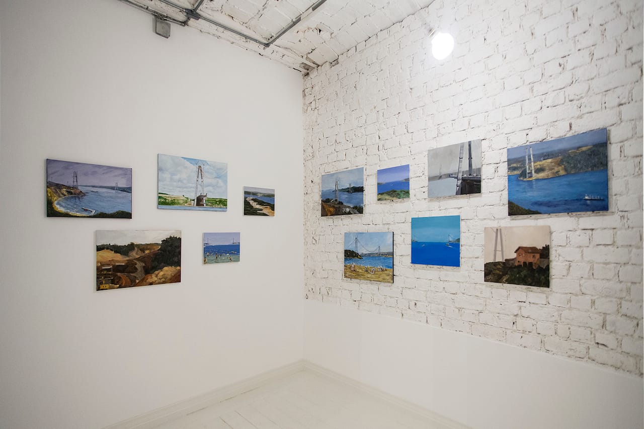 Can Altay, "Which Third Bridge" (2015), oil on canvas, (photo by Işık Kaya, courtesy the artist and Öktem&Aykut)