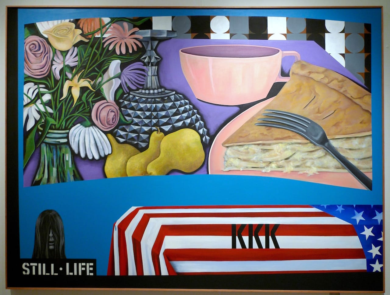 Mel Casas, "Humanscape 47 (Still Life)" (1968), 72" x 96", acrylic/canvas (images courtesy of the Casas family unless noted)