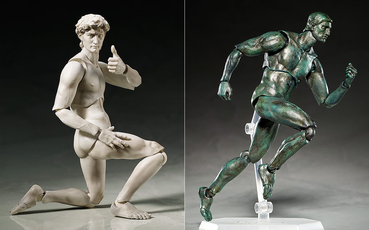 FREEing's "David" and "The Thinker" action figures (all images via Good Smile Company)