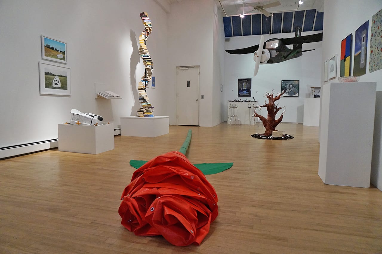 Installation view, 'Life After Death and Elsewhere' at apexart (all photos by the author for Hyperallergic) 