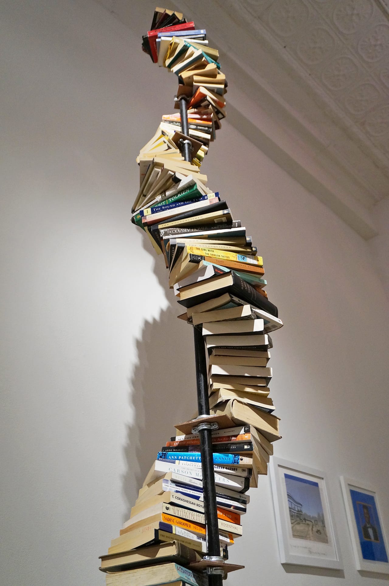 Gary Cone, (built by Robin Paris and Tom Williams), "Reading Has Been My Way to Exit" (2015), mixed media, 10.5 feet high