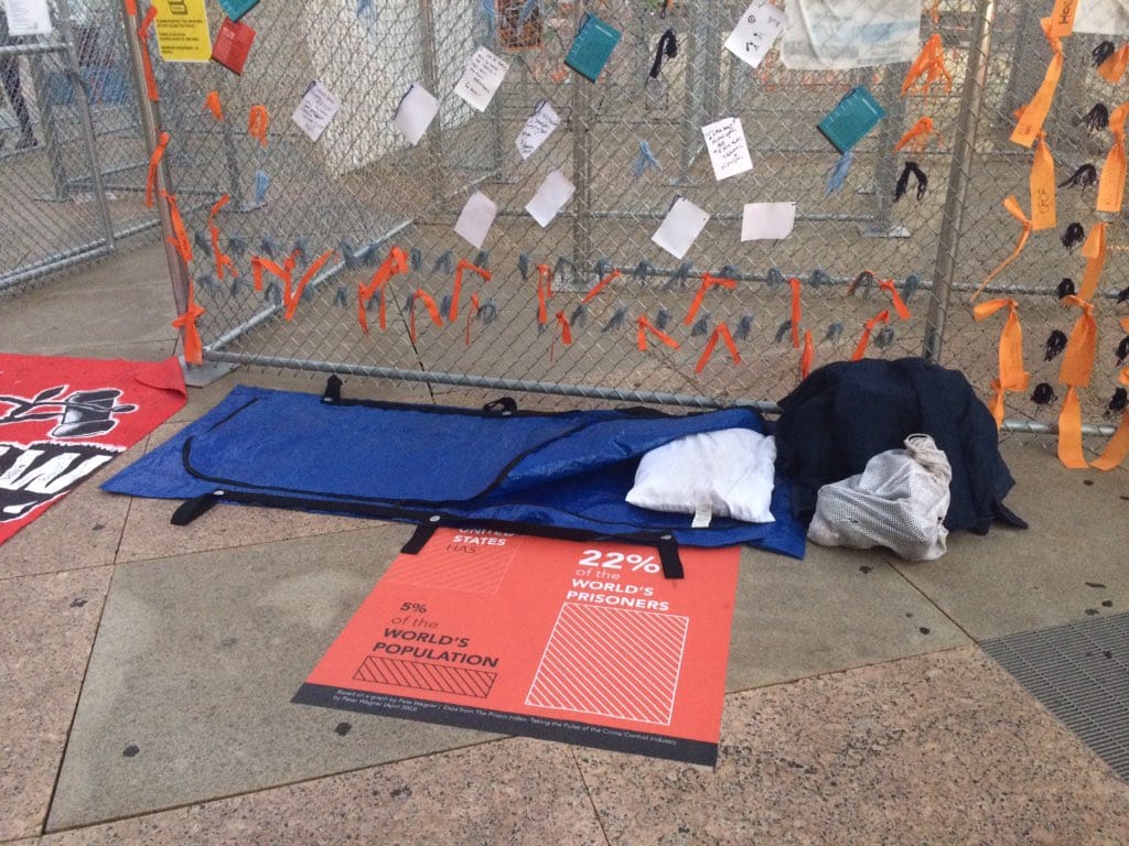 Michael Ta'Bon's spot beside "Labryinth" (2015)