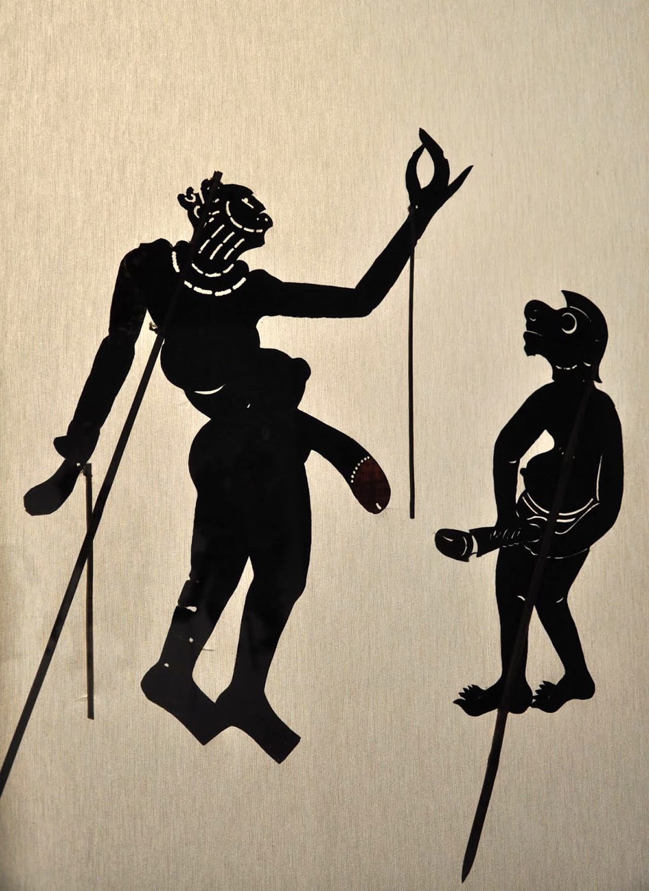 “Erotic Clowns” (1950) Animal skin, Thailand