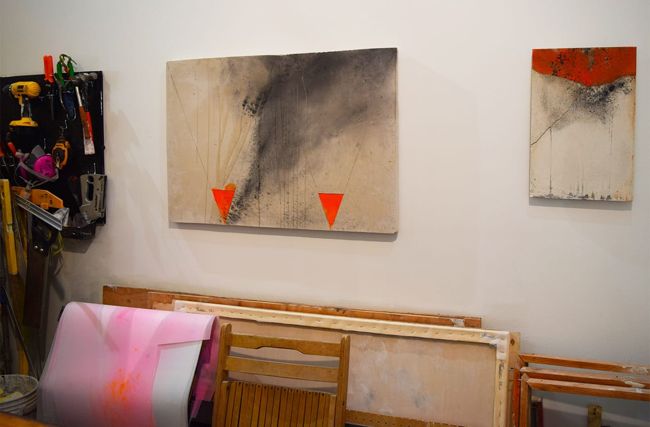 Works by Alexa Williams in her studio at 183 Lorraine Street