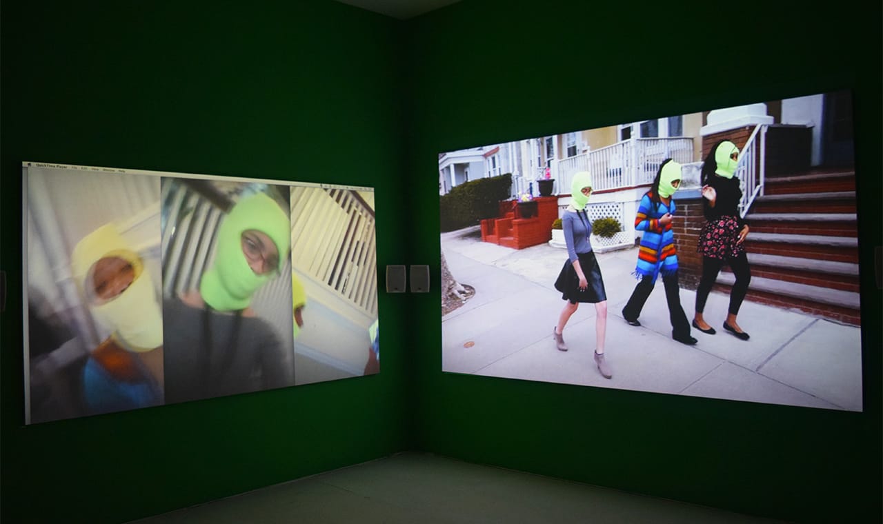 Sondra Perry, "Lineage for a Multiple-Monitor Workstation: Number One" (2015)