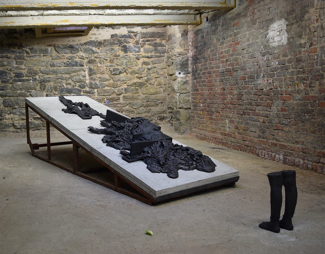 Lionel Maunz's "Parasite" (2015) in MoMA PS1's boiler room