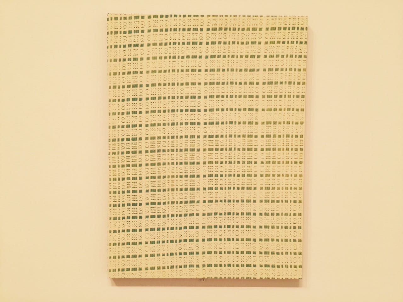 Michelle Grabner, "Green and Yellow Curtain" (1998), 24x18 inches