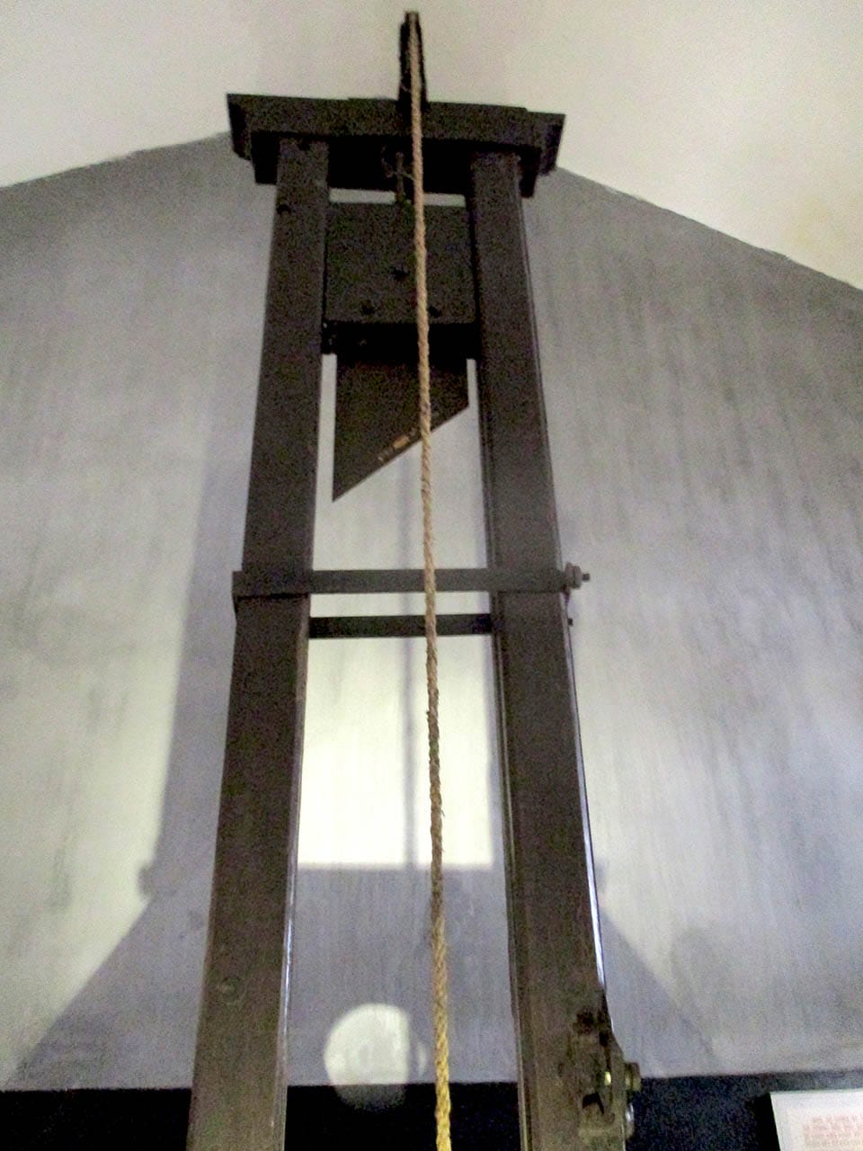 Actual guio used during the French colonial period to behead prisoners