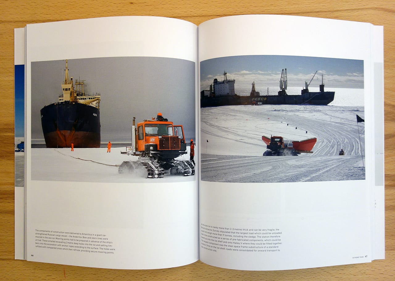 Pages from 'Ice Station' (photo of the book for Hyperallergic)