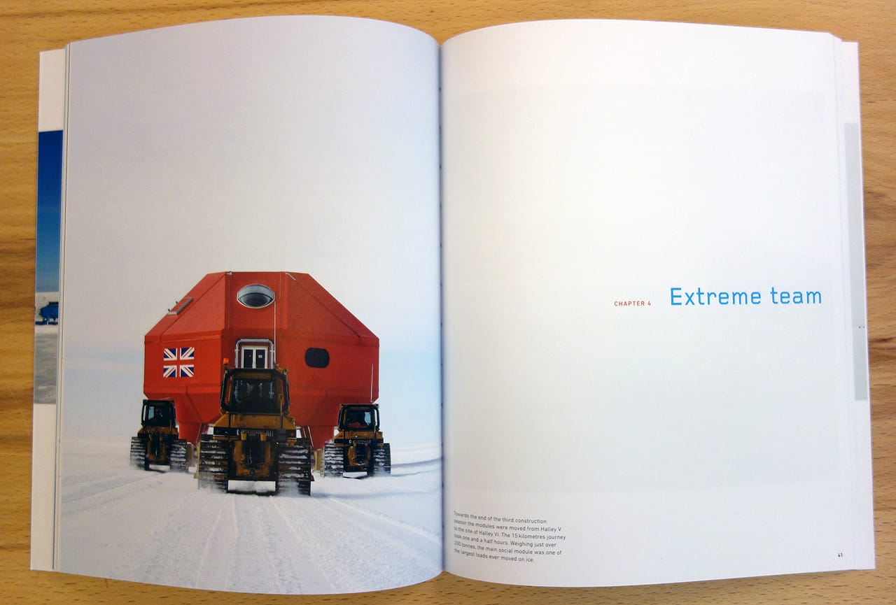 Pages from 'Ice Station' (photo of the book for Hyperallergic)