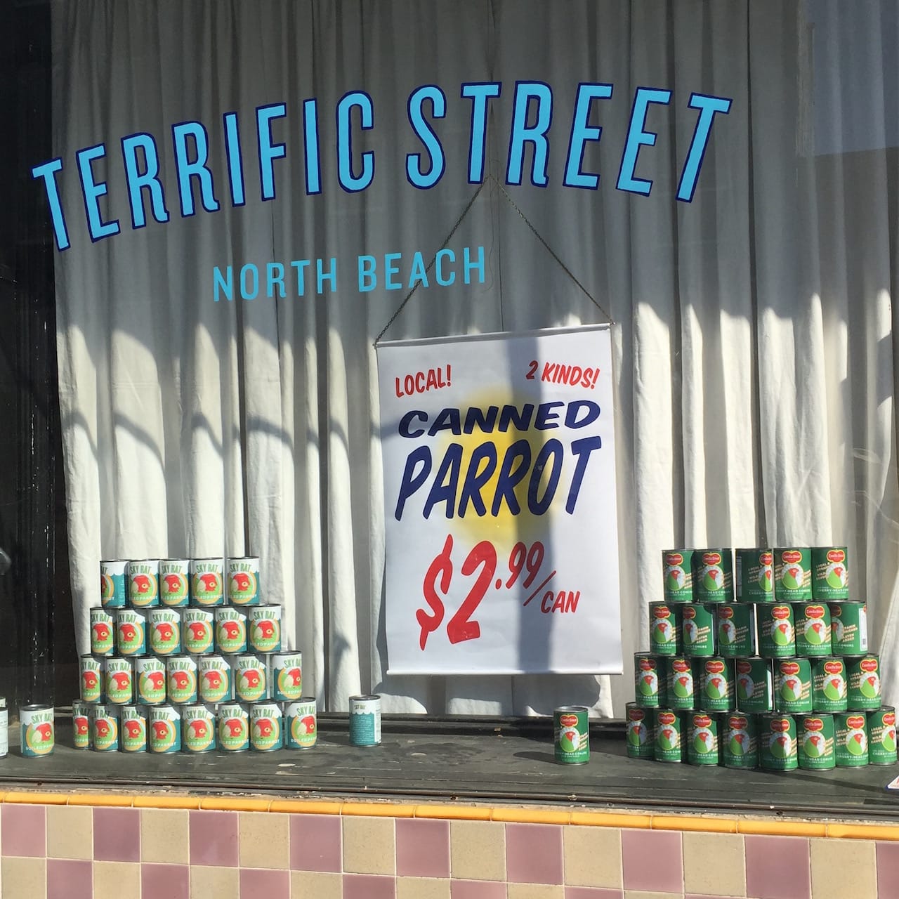 The storefront of the forthcoming Terrific Street (click to enlarge)