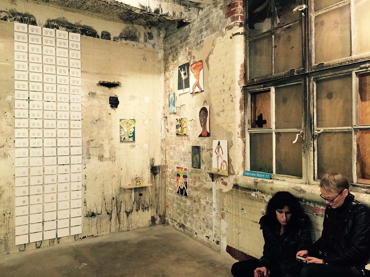 Corner occupied by Interview Room 11, an Ediburgh project. The grid piece at left is by David McDiarmid.