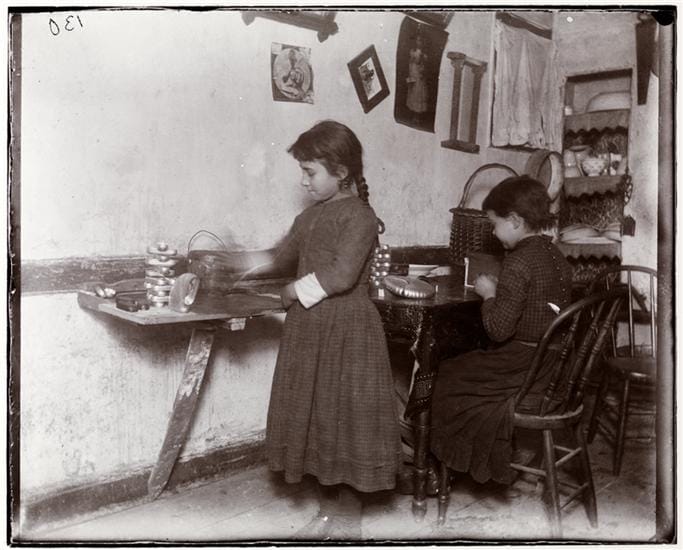 "Little Susie in Gotham Court," photo by Jacob A. Riis (1892) (courtesy Museum of the City of New York, Gift of Roger William Riis)
