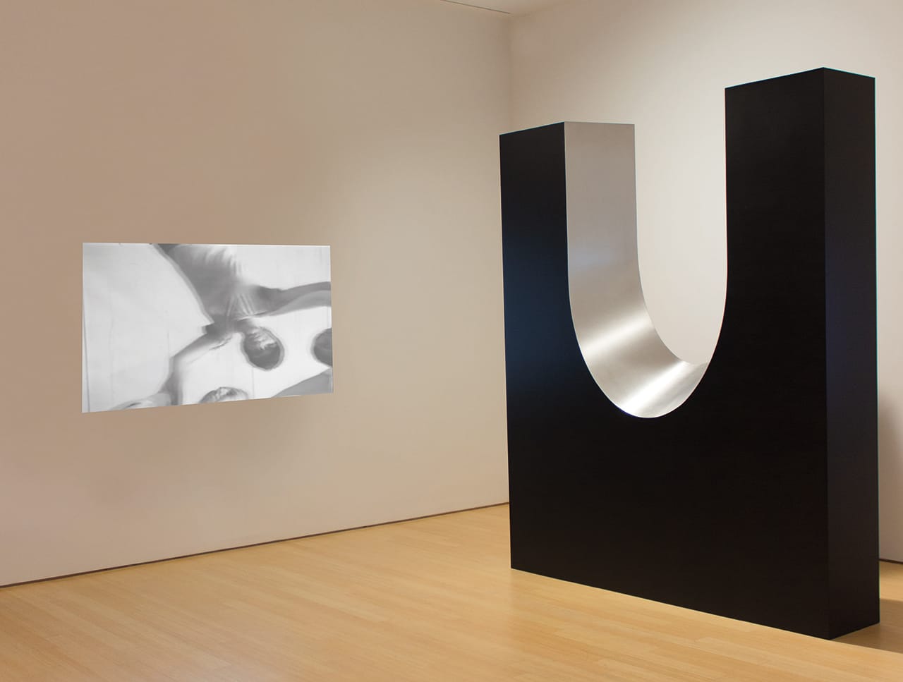 Yvonne Rainer's 'Connecticut Rehearsal' (1969) and Ronald Bladen's “Cosmic Seed” (1977) (click to enlarge)