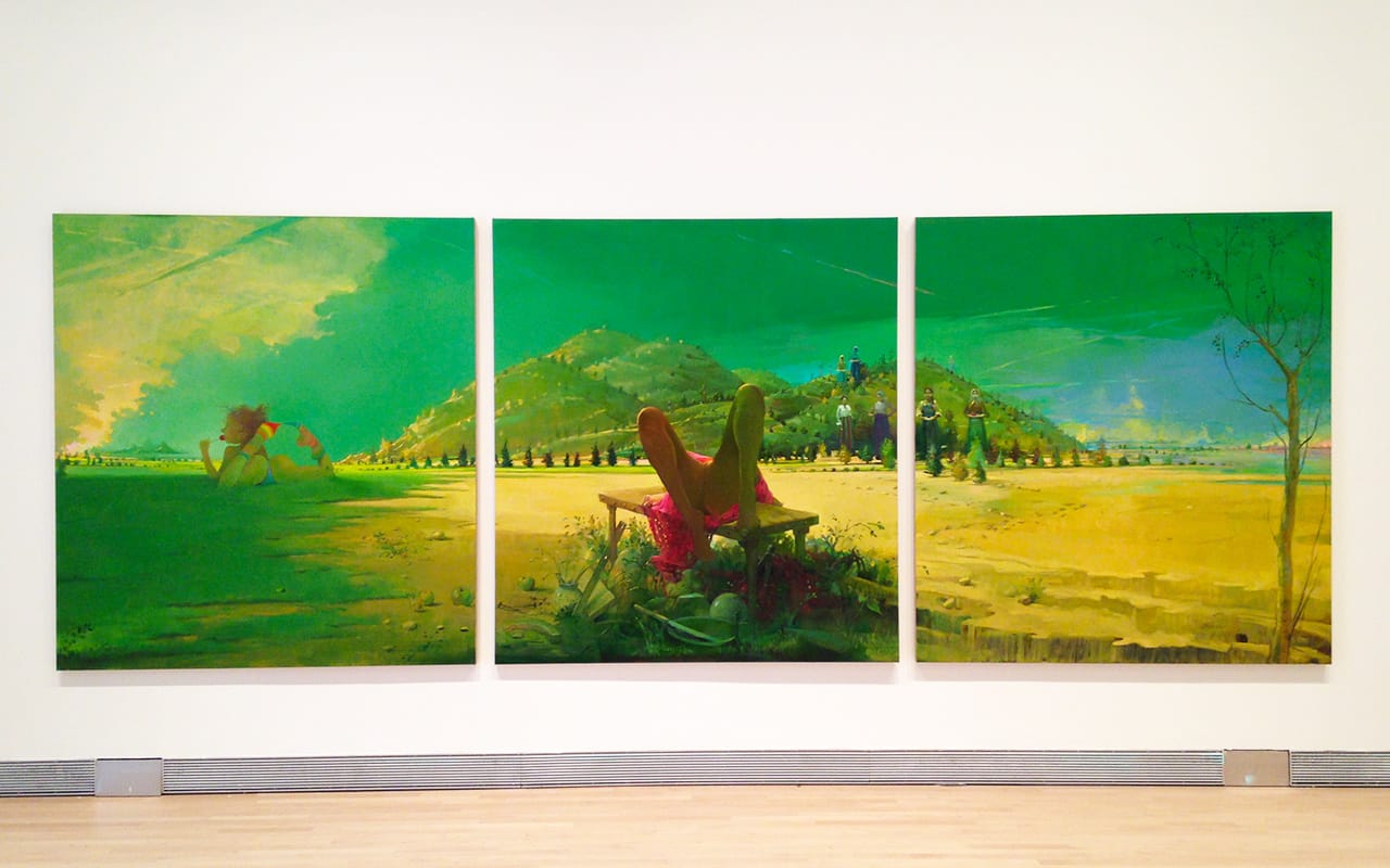 Lisa Yuskavage, "Triptych" (2011)