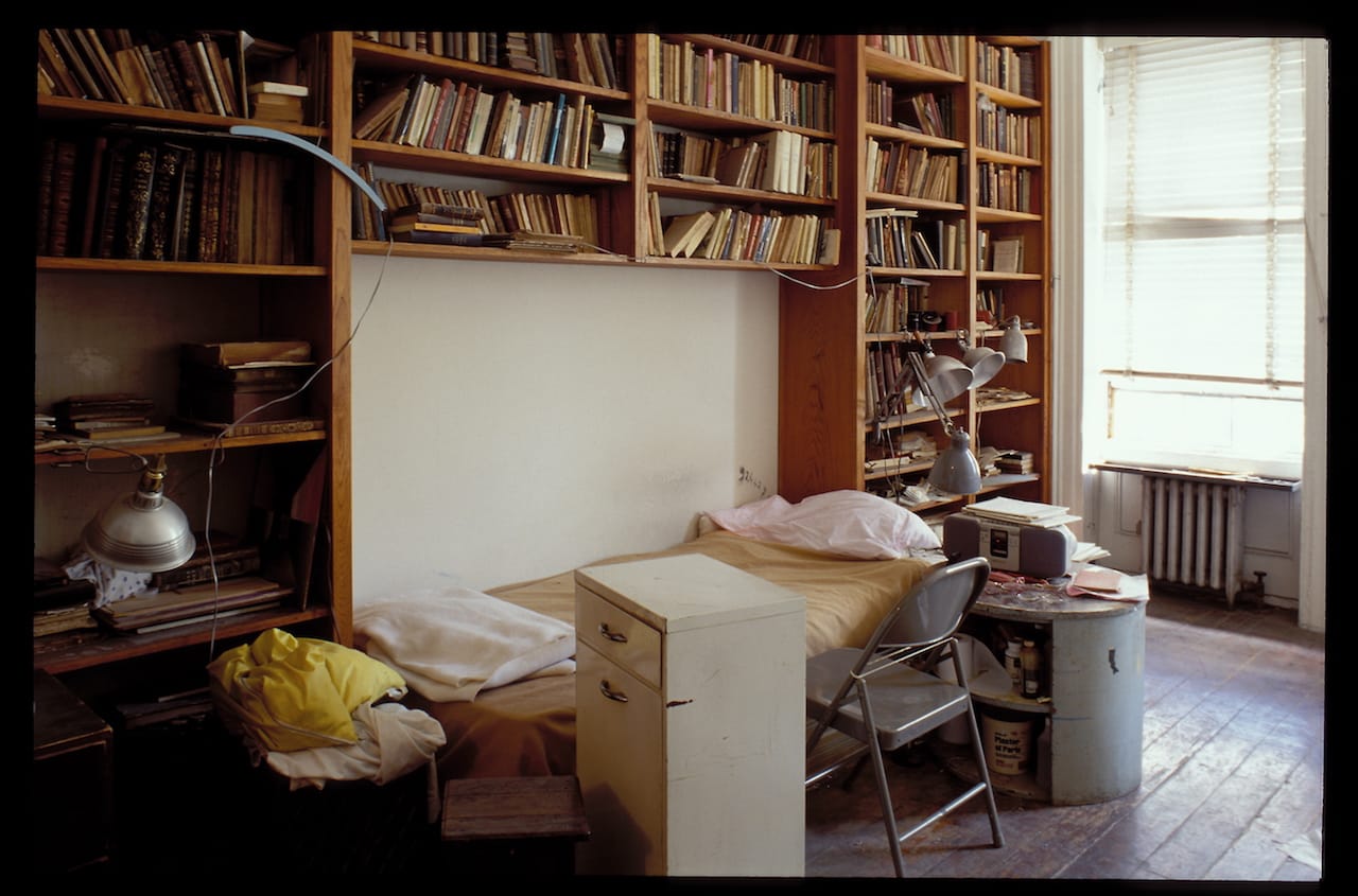 Louise Bourgeois' bedroom in Chelsea, 1998