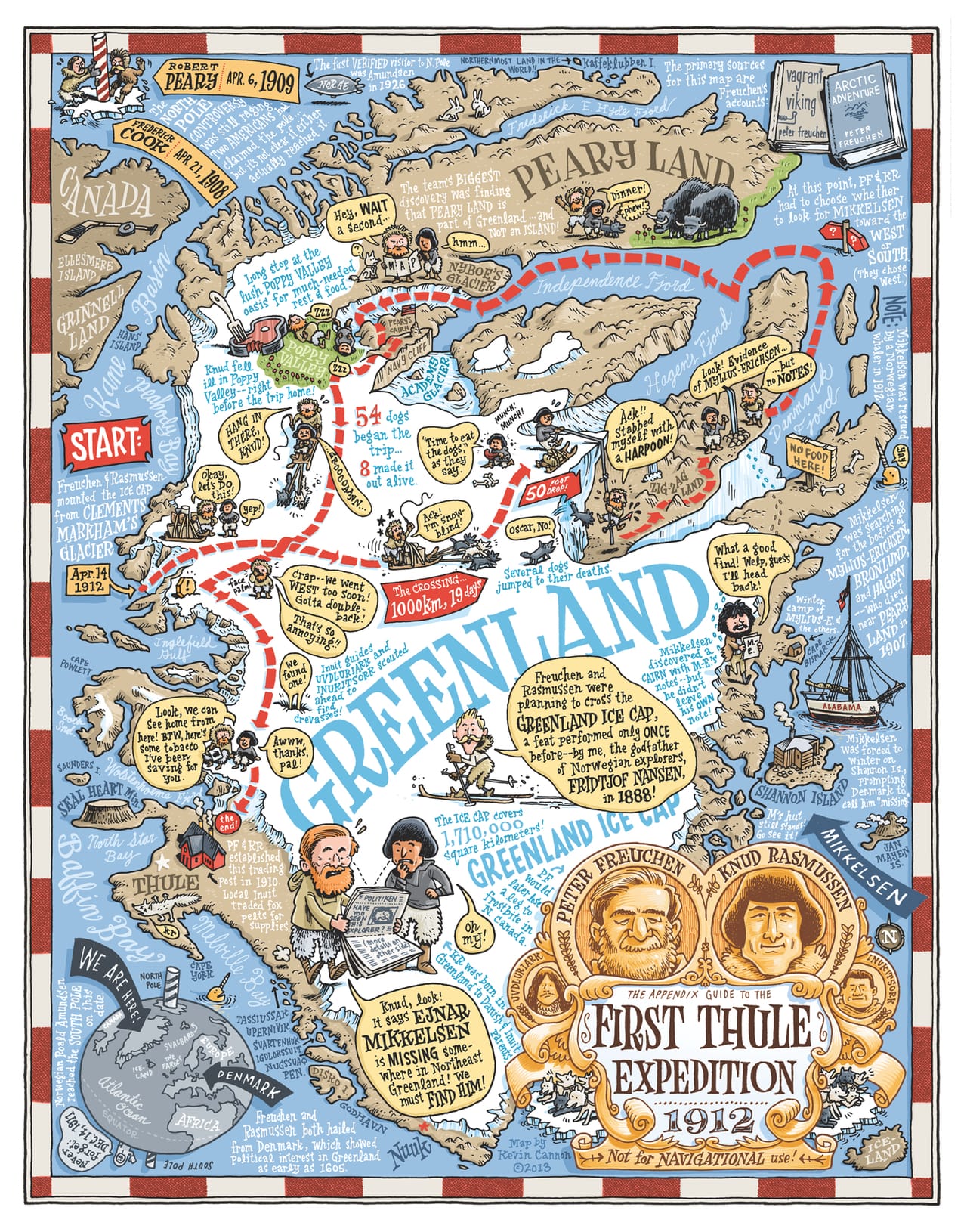 Kevin Cannon, "The Appendix Guide to the First Thule Expedition" (By Kevin Cannon from 'Mind the Map,' © Gestalten 2015)