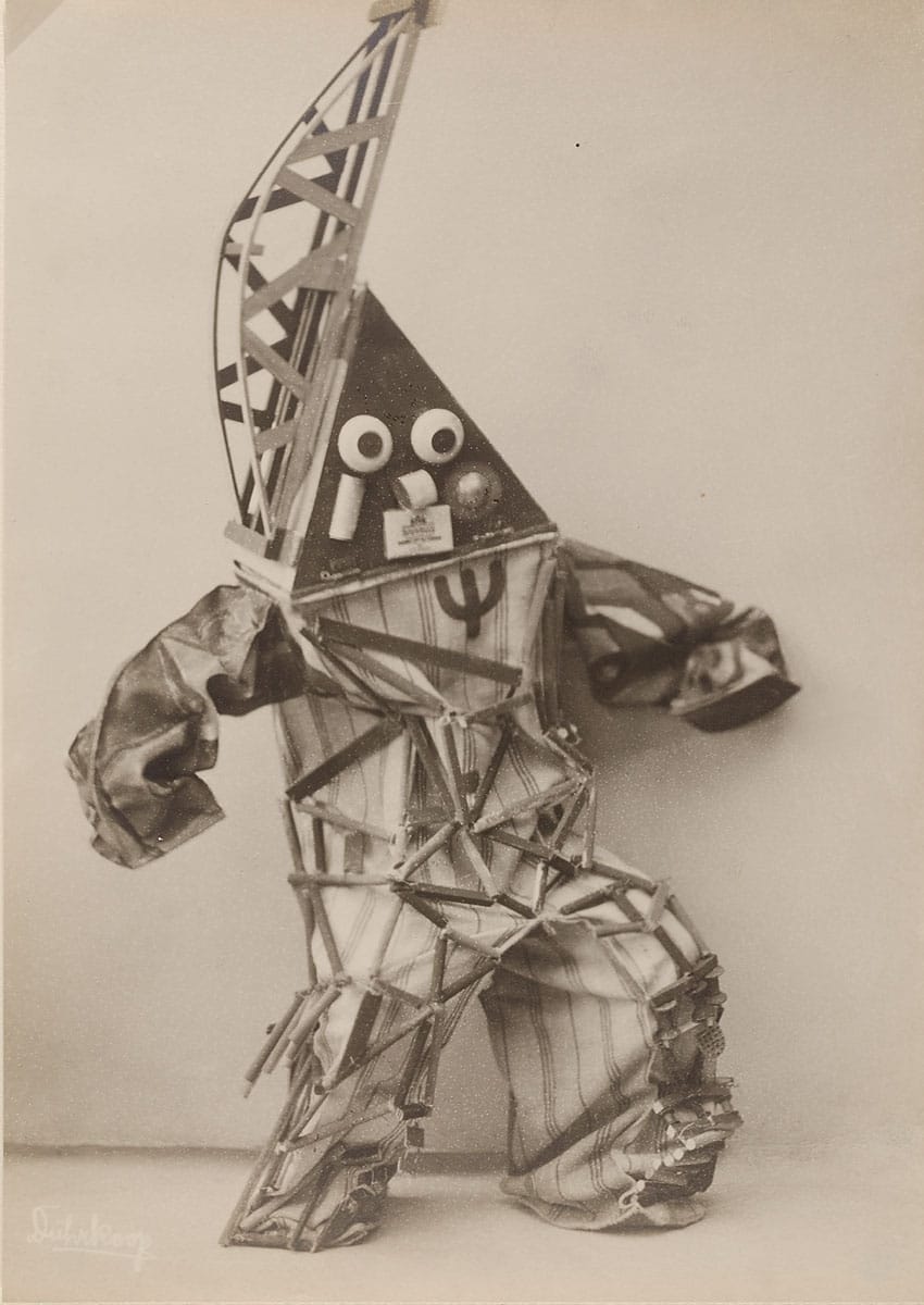 Dance costumes for "Technik" (1924), black and white positive on silver gelatin paper