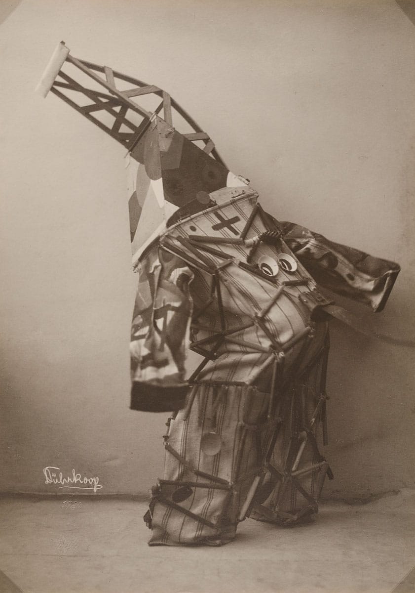 Dance costumes for "Technik" (1924), black and white positive on silver gelatin paper