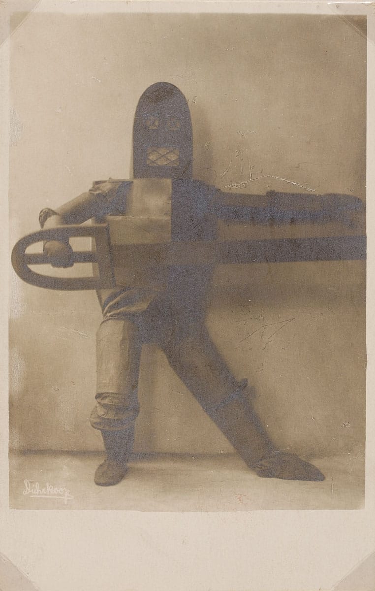 Dance costume for "Skirnir" (1924), black and white positive on silver gelatin paper