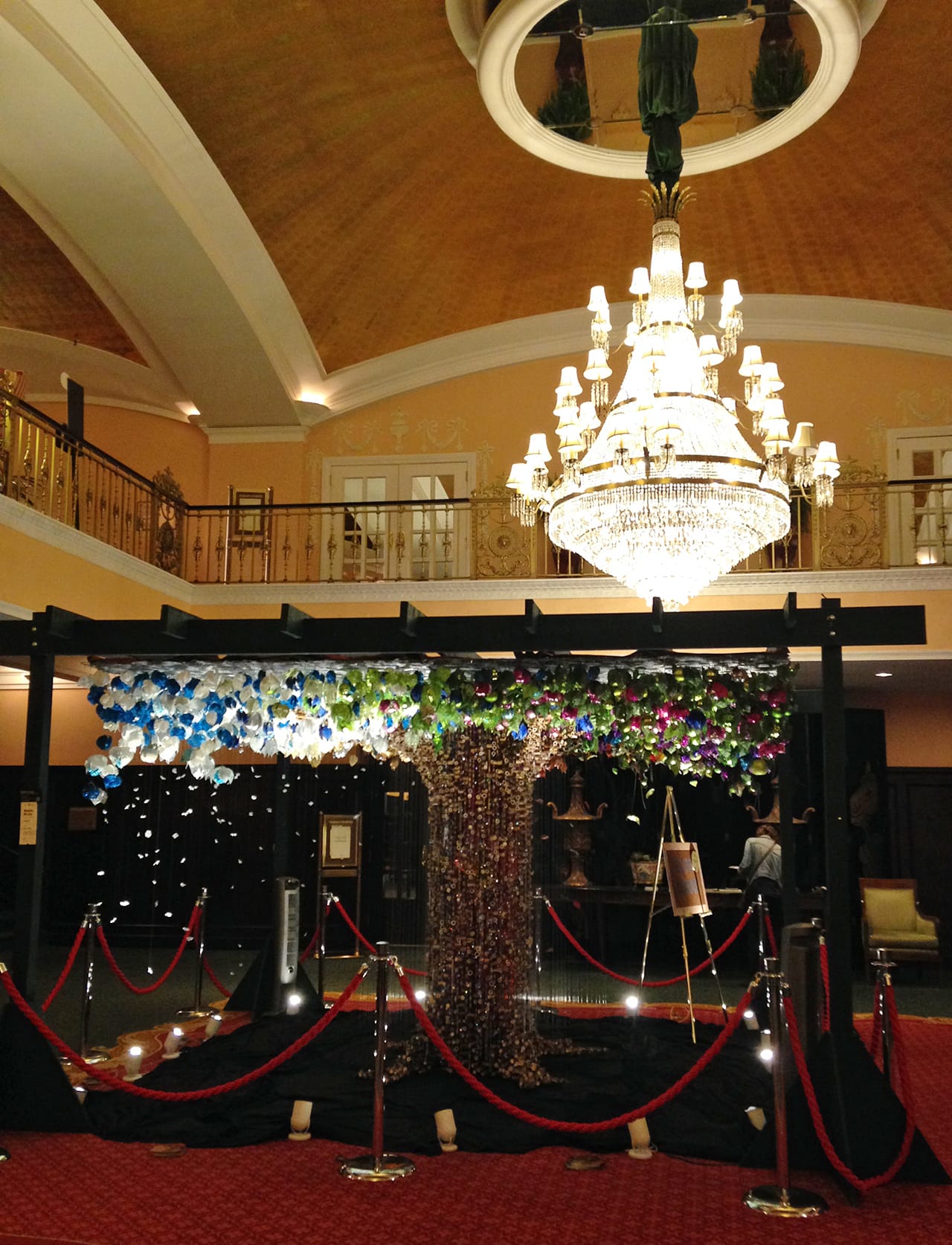 Robin Protz's "Seasons" in the lobby of the Amway Grand (click to enlarge)