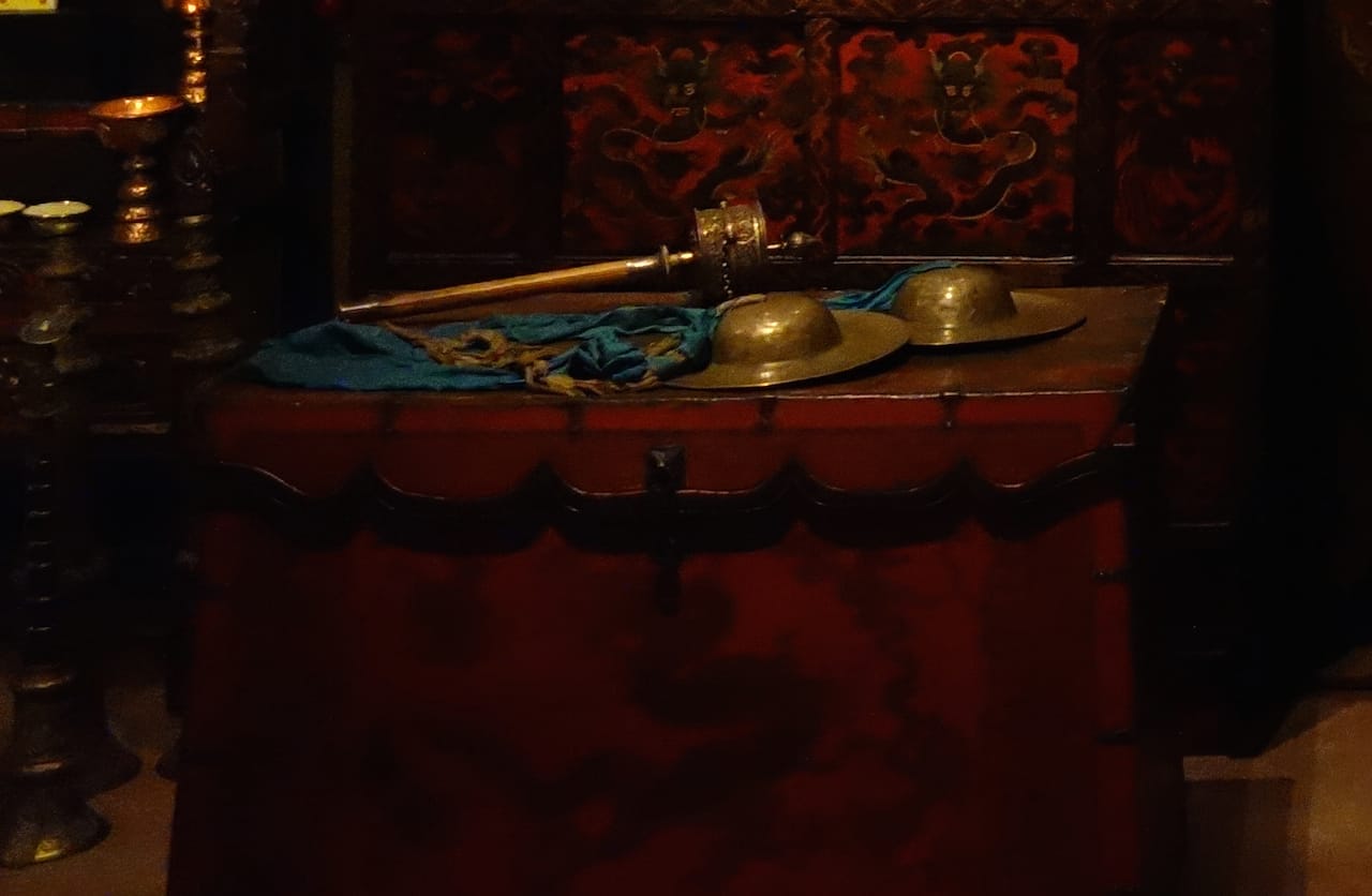 Detail of the Shrine Room at the Rubin Museum of Art