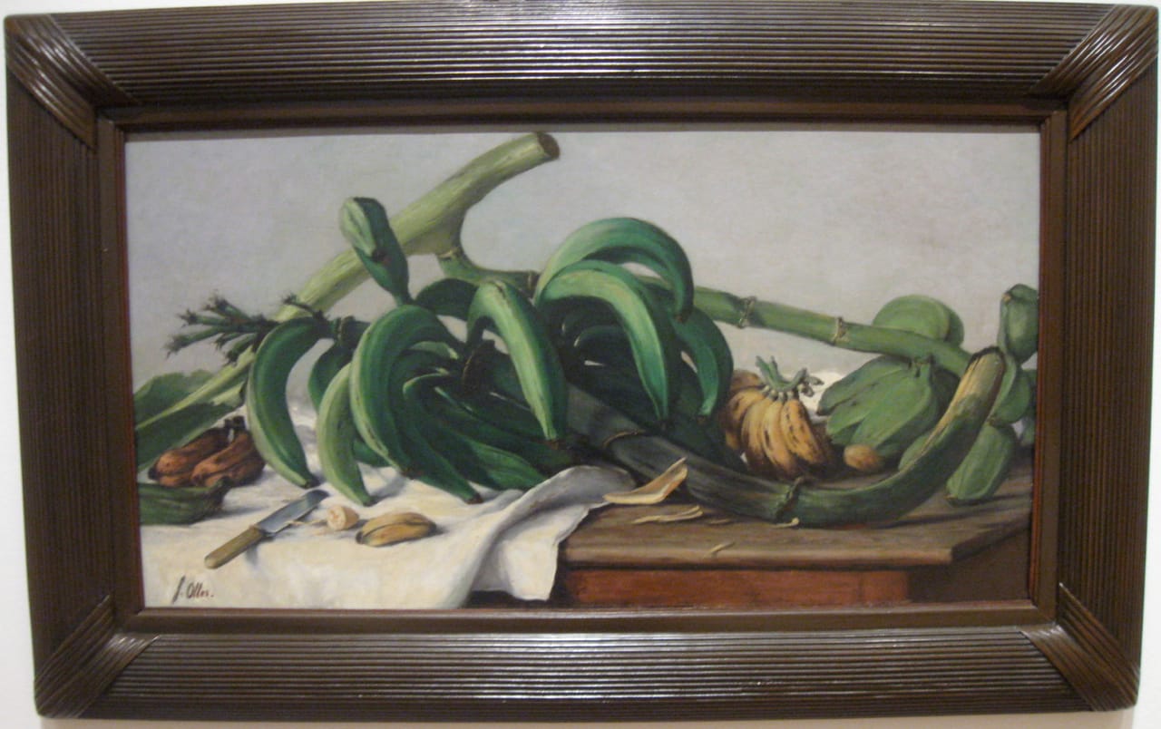 Francisco Oller "Still Life with Plantains and Bananas" (1893)