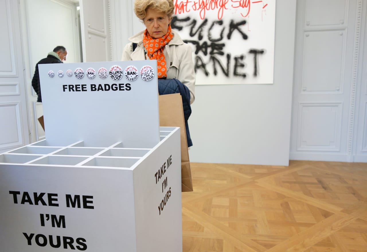 Gilbert & George, "The Banners" (2015)